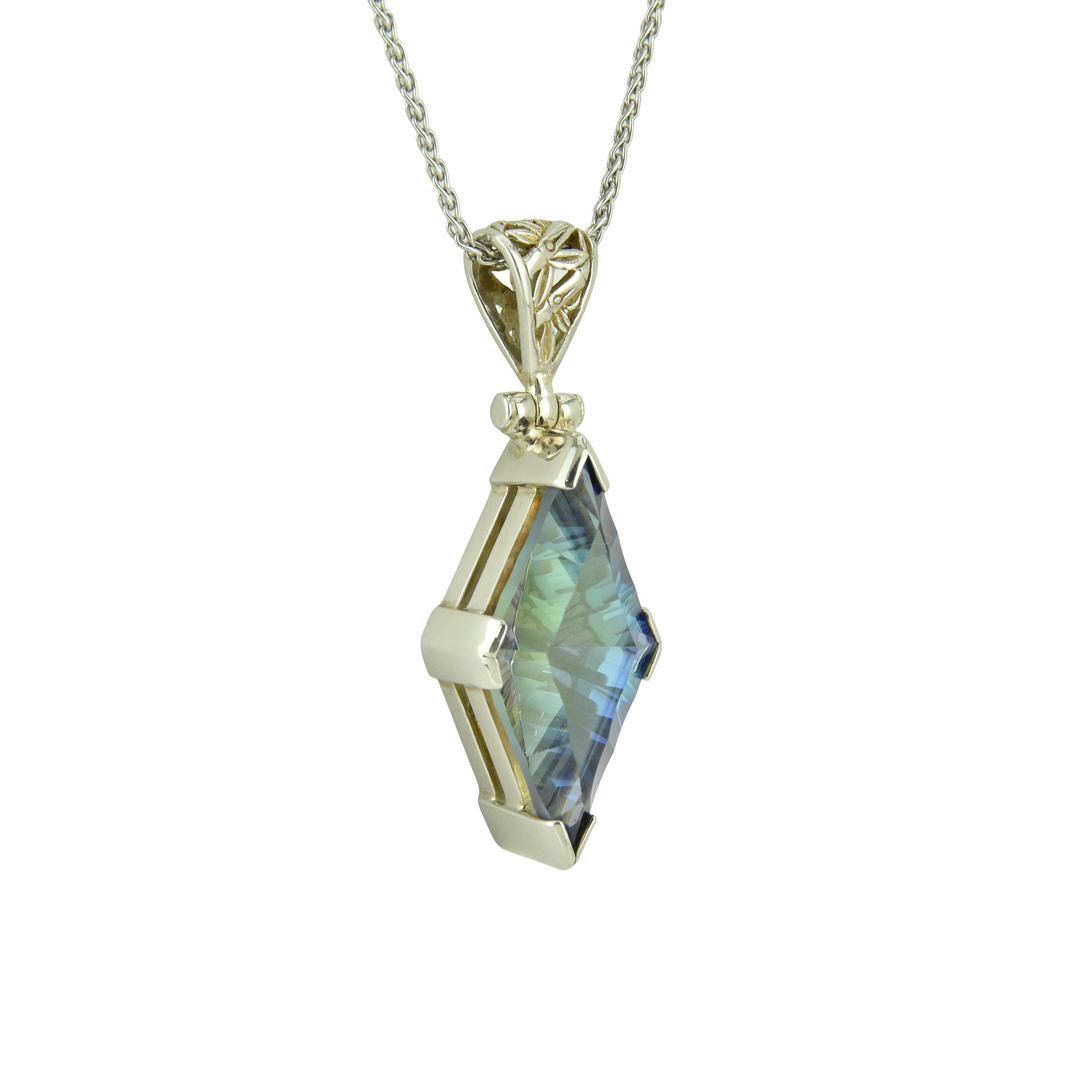 Indigo Warrior Mystic Quartz Pendant