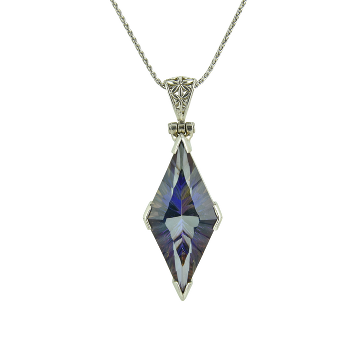 Indigo Warrior Mystic Quartz Pendant
