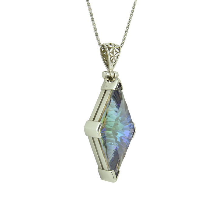 Indigo Warrior Mystic Quartz Pendant