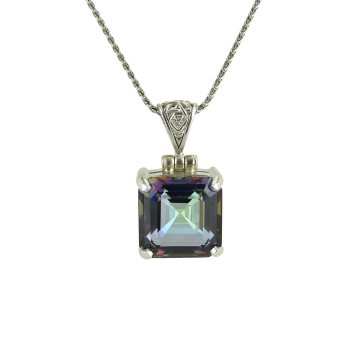 Indigo Warrior Mystic Quartz Pendant