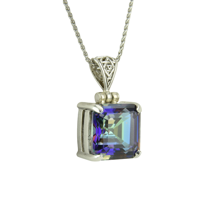 Indigo Warrior Mystic Quartz Pendant