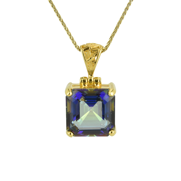 Indigo Warrior Mystic Quartz Pendant