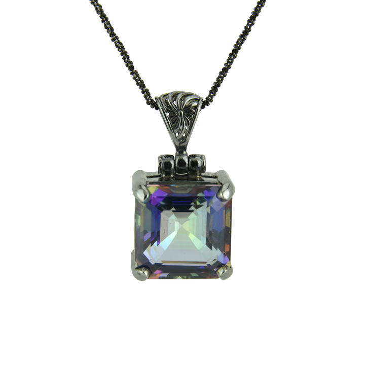 Indigo Warrior Mystic Quartz Pendant