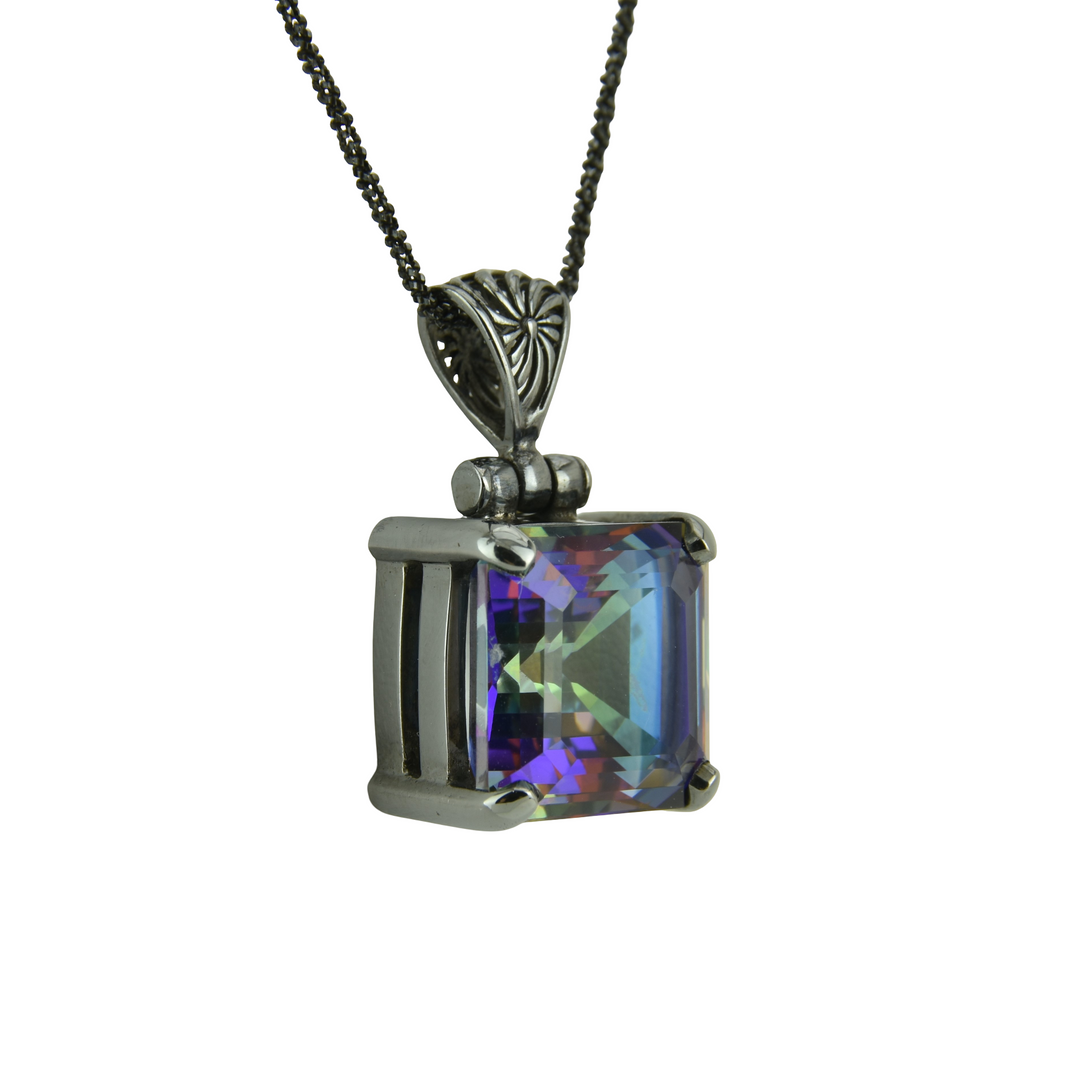 Indigo Warrior Mystic Quartz Pendant