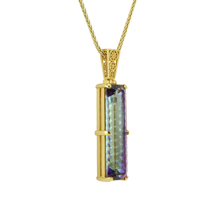 Indigo Warrior Mystic Quartz Pendant