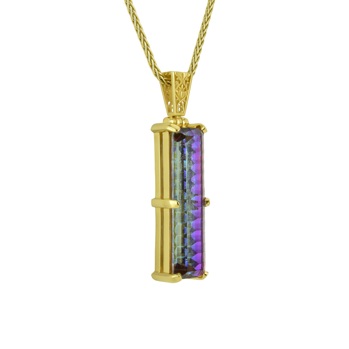 Indigo Warrior Mystic Quartz Pendant