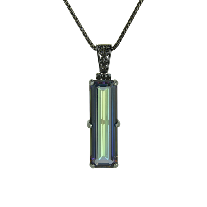 Indigo Warrior Mystic Quartz Pendant