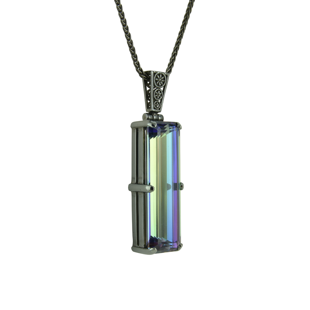 Indigo Warrior Mystic Quartz Pendant