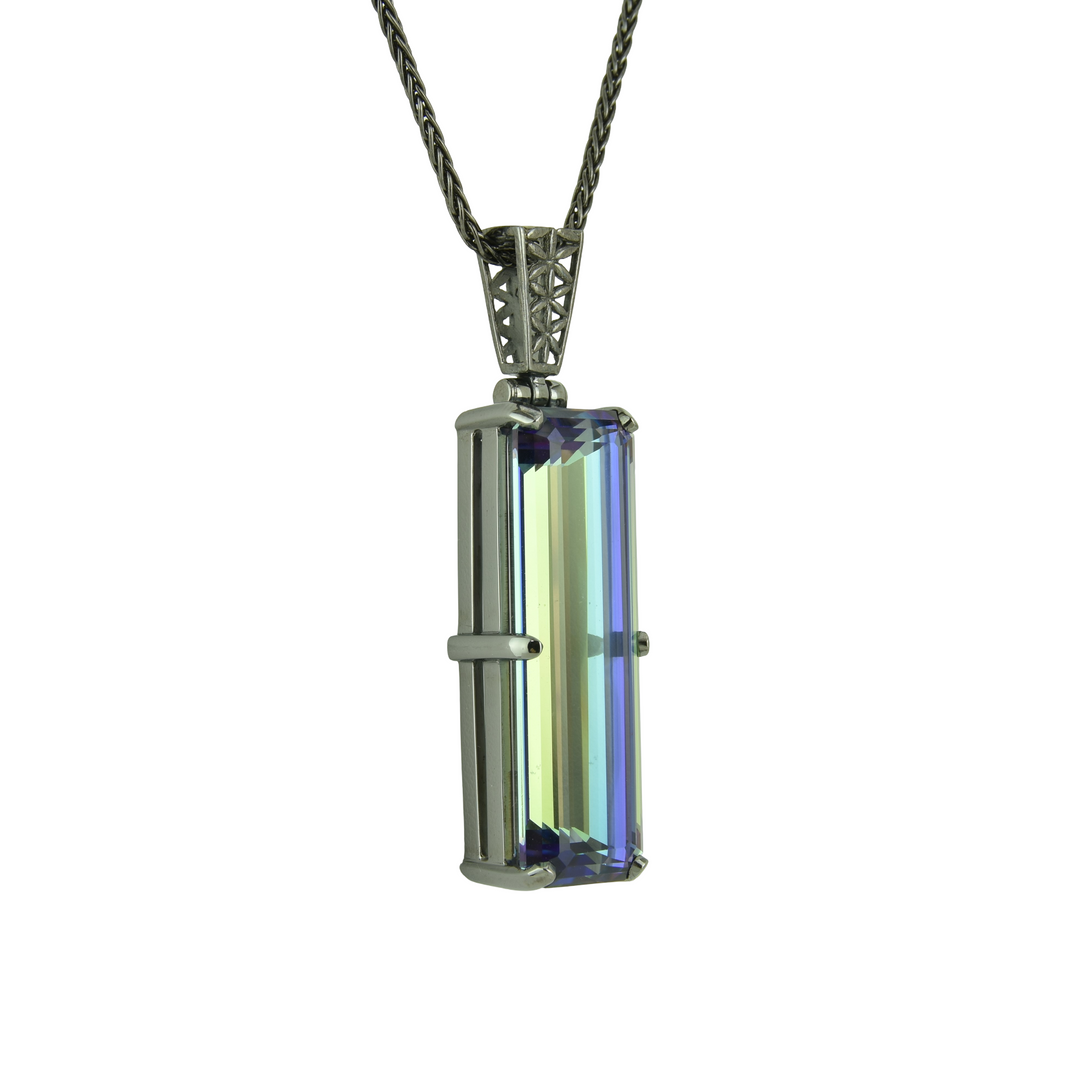 Indigo Warrior Mystic Quartz Pendant