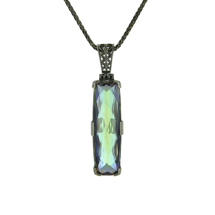 Indigo Warrior Mystic Quartz Pendant