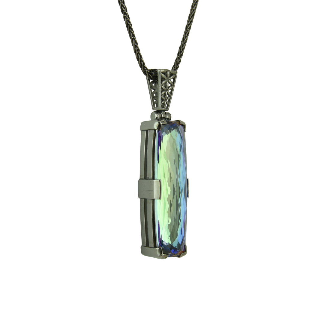 Indigo Warrior Mystic Quartz Pendant