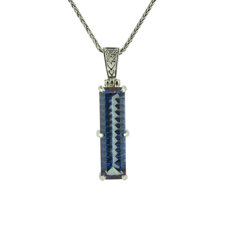 Indigo Warrior Mystic Quartz Pendant