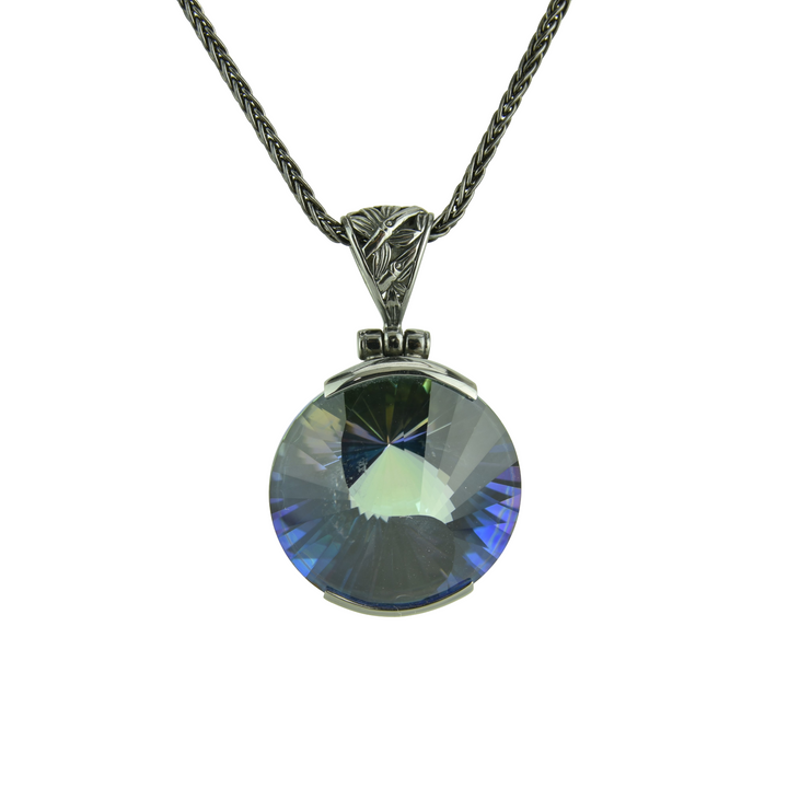 Indigo Warrior Mystic Quartz Pendant