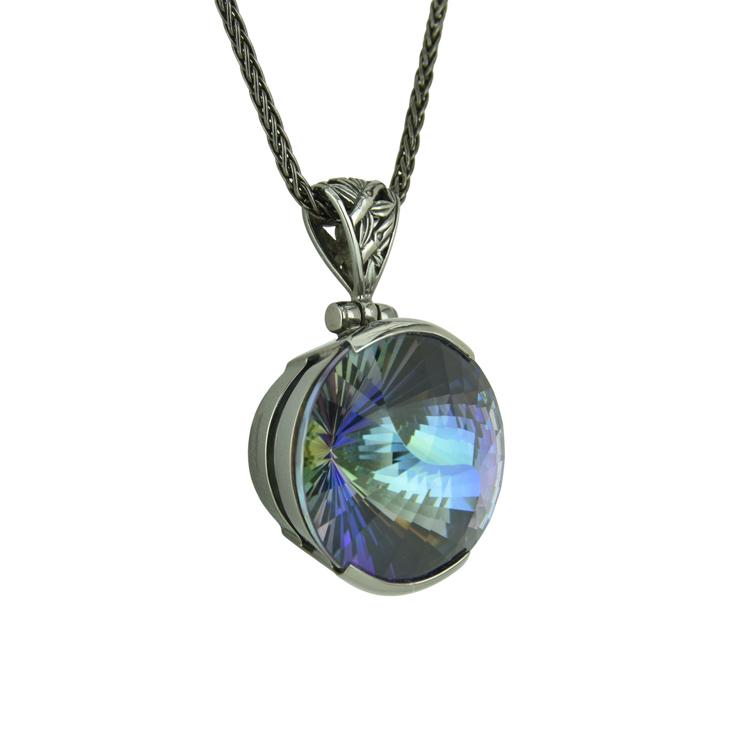 Indigo Warrior Mystic Quartz Pendant