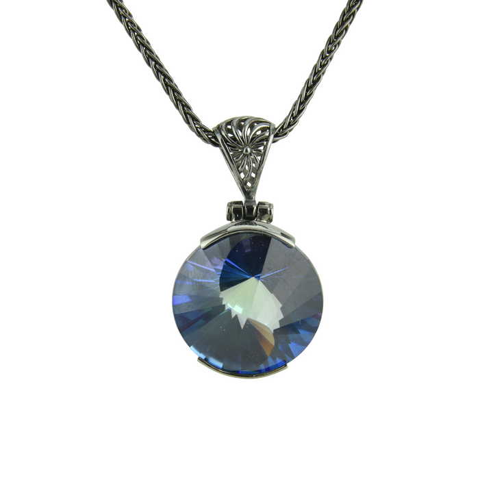 Indigo Warrior Mystic Quartz Pendant