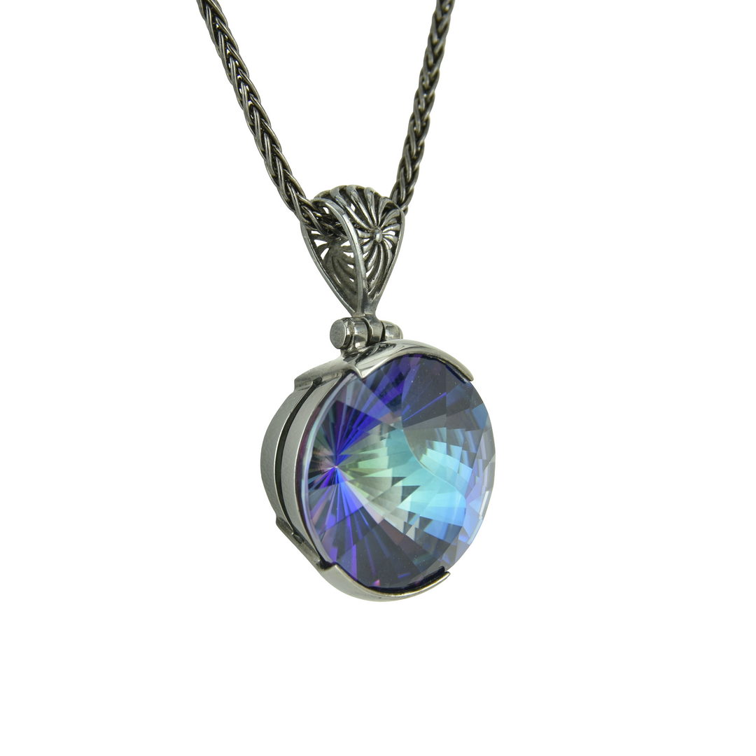 Indigo Warrior Mystic Quartz Pendant