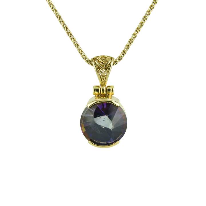 Indigo Warrior Mystic Quartz Pendant