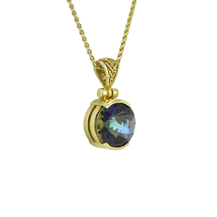 Indigo Warrior Mystic Quartz Pendant