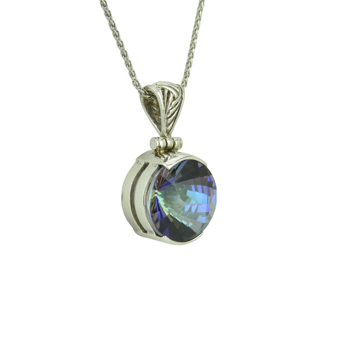 Indigo Warrior Mystic Quartz Pendant