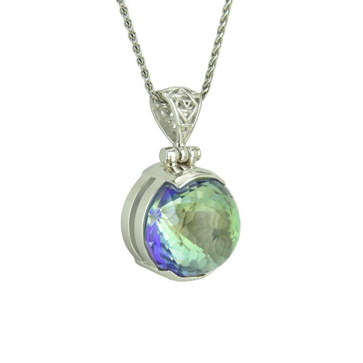 Indigo Warrior Mystic Quartz Pendant
