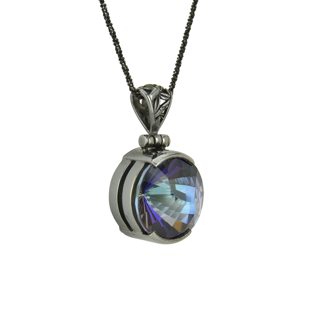 Indigo Warrior Mystic Quartz Pendant