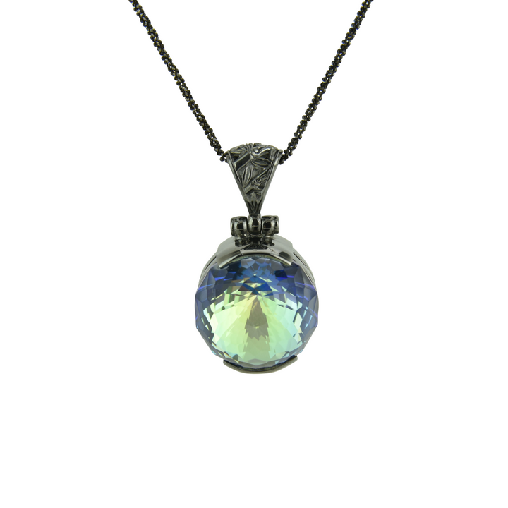 Indigo Warrior Mystic Quartz Pendant
