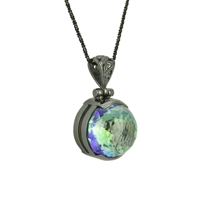 Indigo Warrior Mystic Quartz Pendant