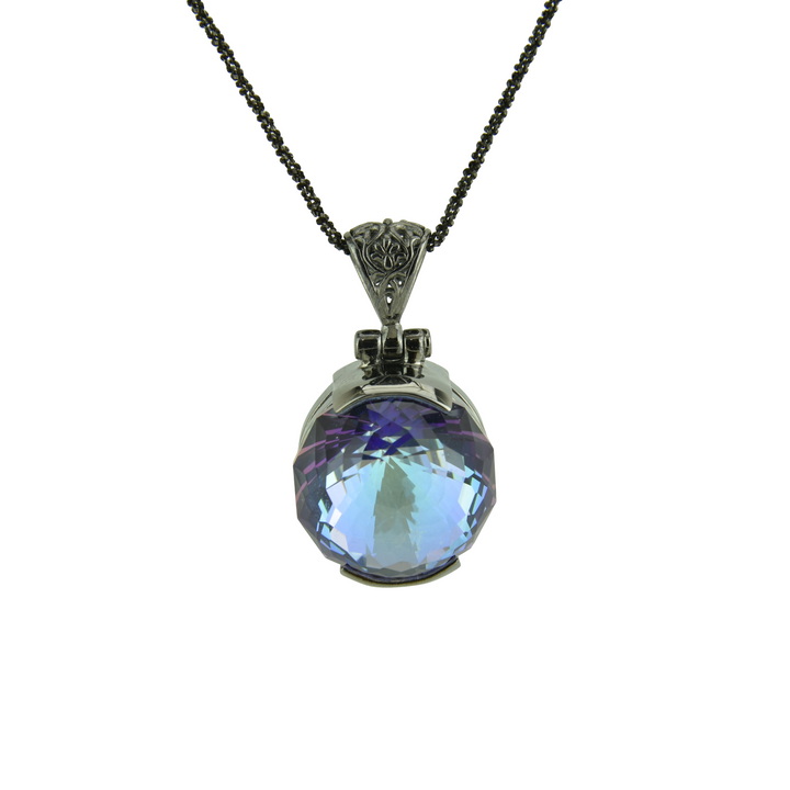 Indigo Warrior Mystic Quartz Pendant