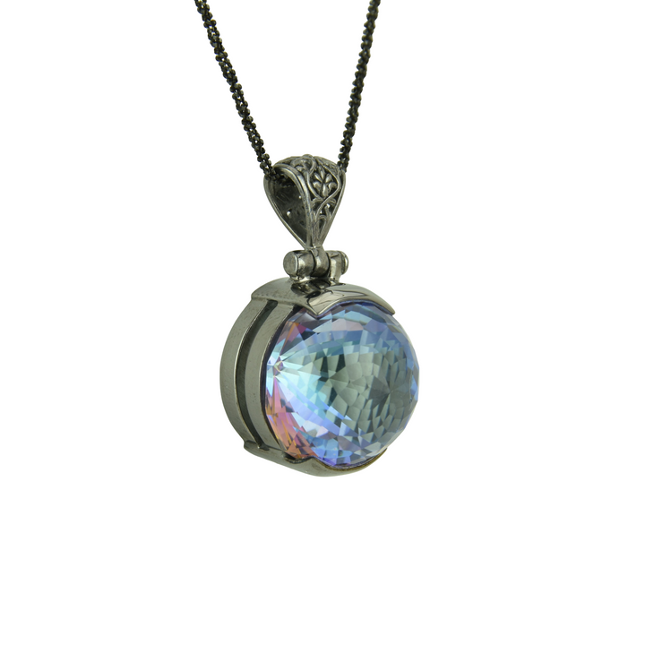 Indigo Warrior Mystic Quartz Pendant