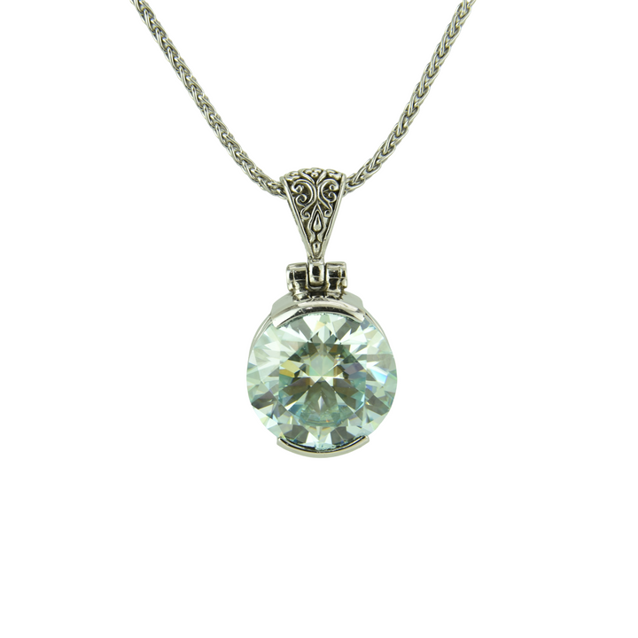 Blue Moissanite