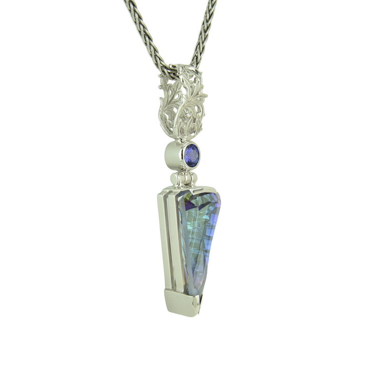Indigo Warrior Mystic Quartz Pendant