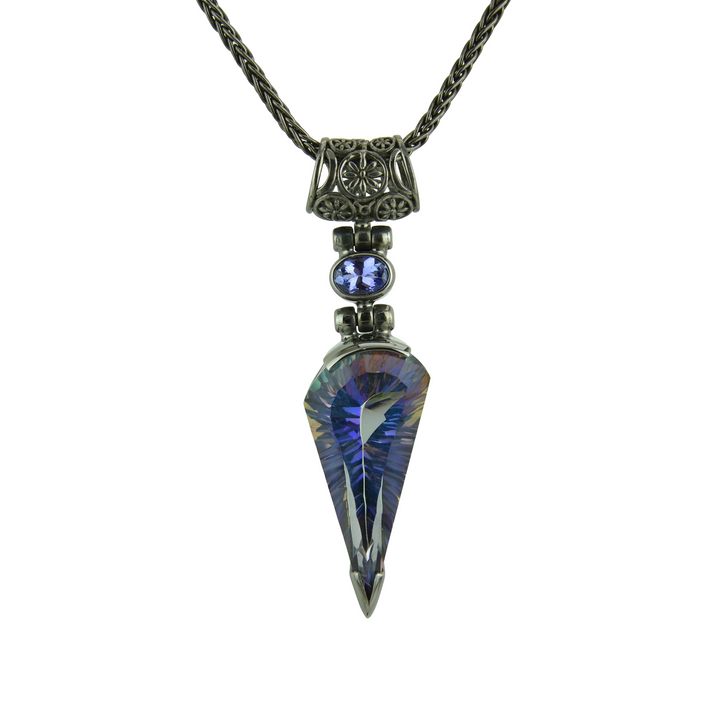 Indigo Warrior Mystic Quartz Pendant