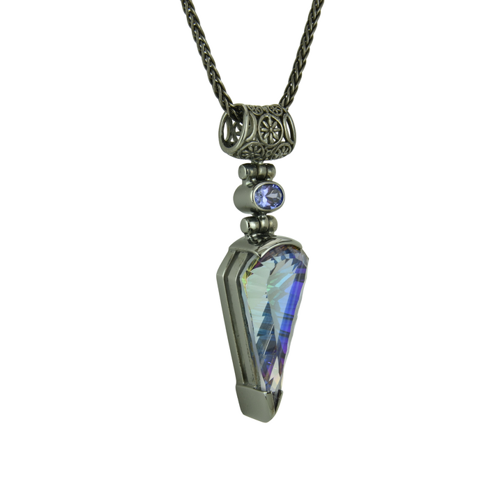 Indigo Warrior Mystic Quartz Pendant
