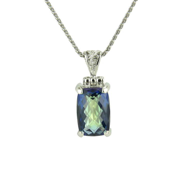 Indigo Warrior Mystic Quartz Pendant