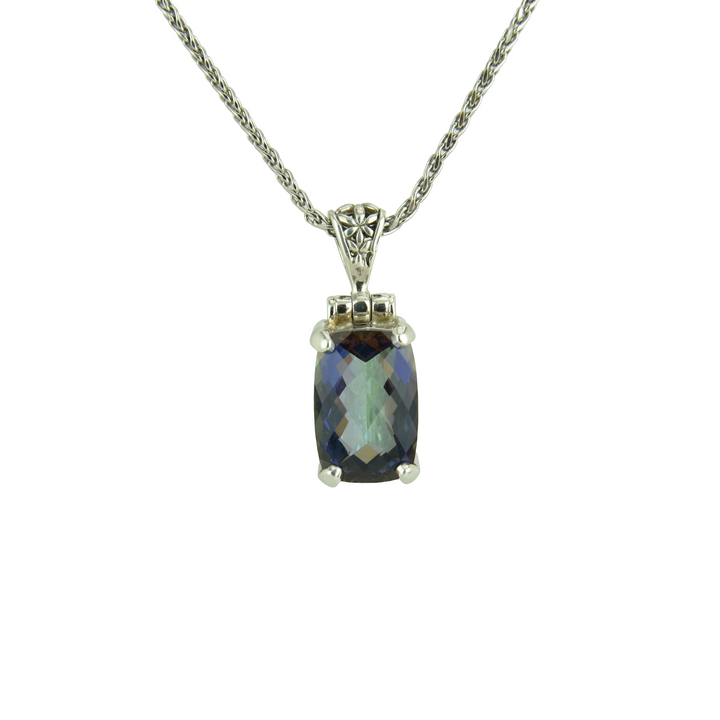Indigo Warrior Mystic Quartz Pendant