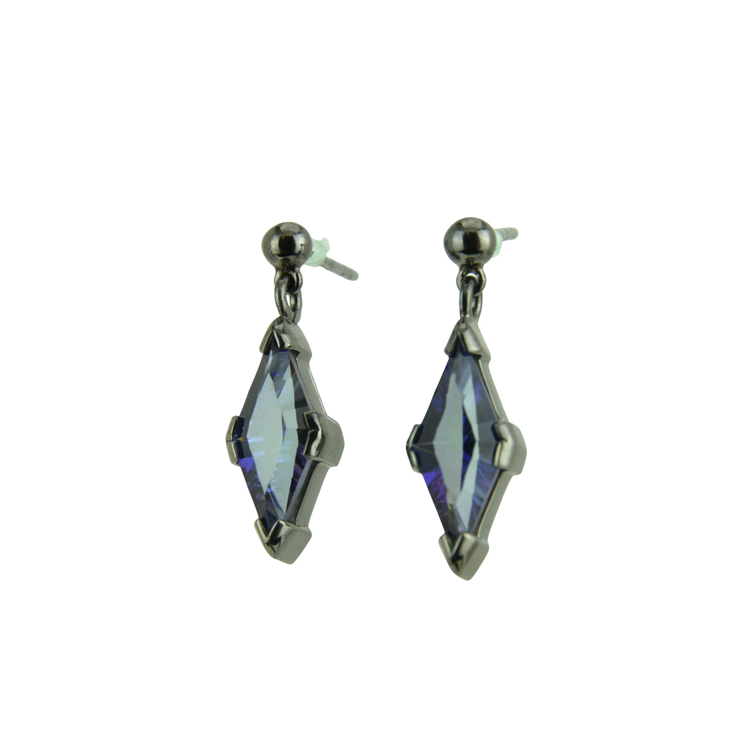 Indigo Warrior Mystic Quartz Earrings