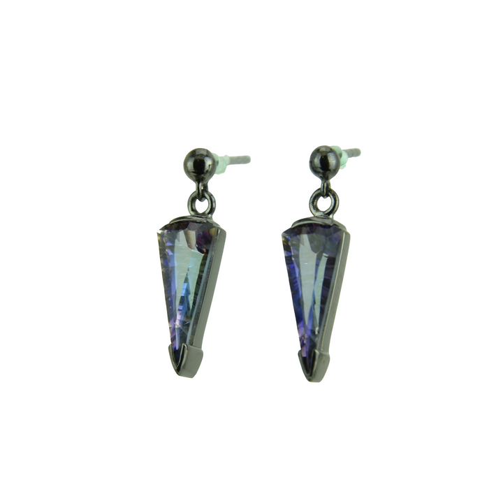 Indigo Warrior Mystic Quartz Earrings