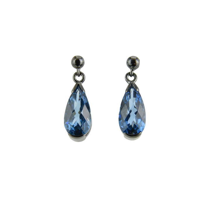 Blue Green Spinel Earrings