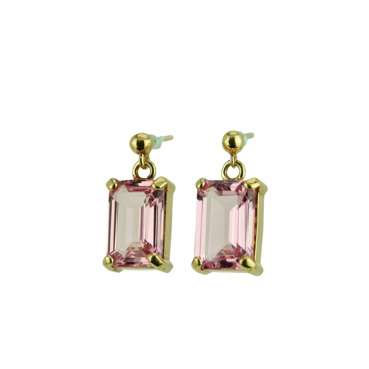 Imperial Pink Sapphire Earrings