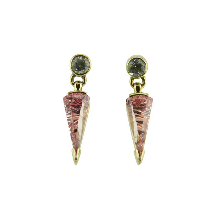 Imperial Pink Sapphire Earrings