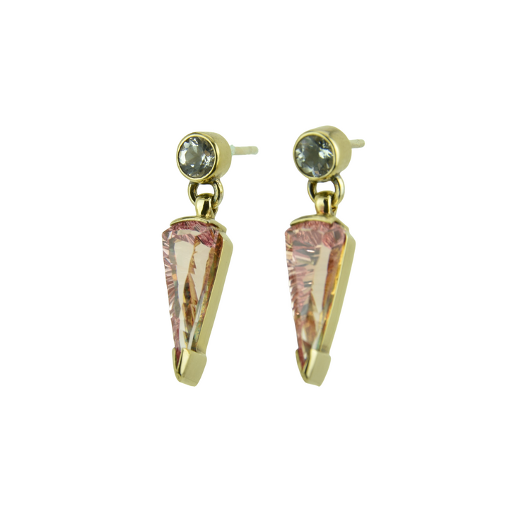Imperial Pink Sapphire Earrings