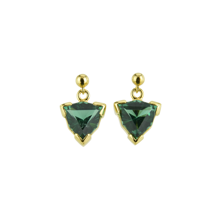Green Hydro Quartz Earrings