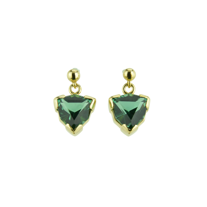 Green Hydro Quartz Earrings