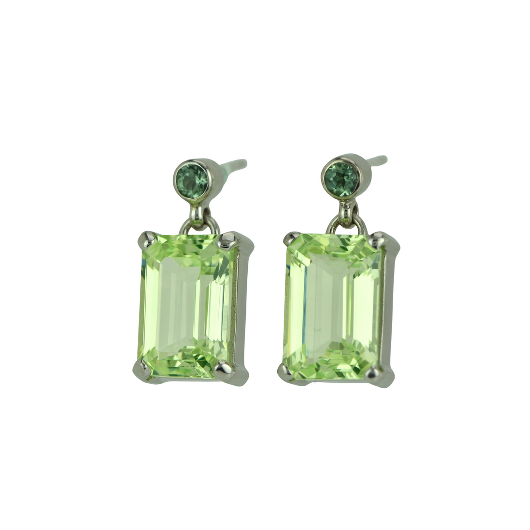 Mint Green Spinel Earrings