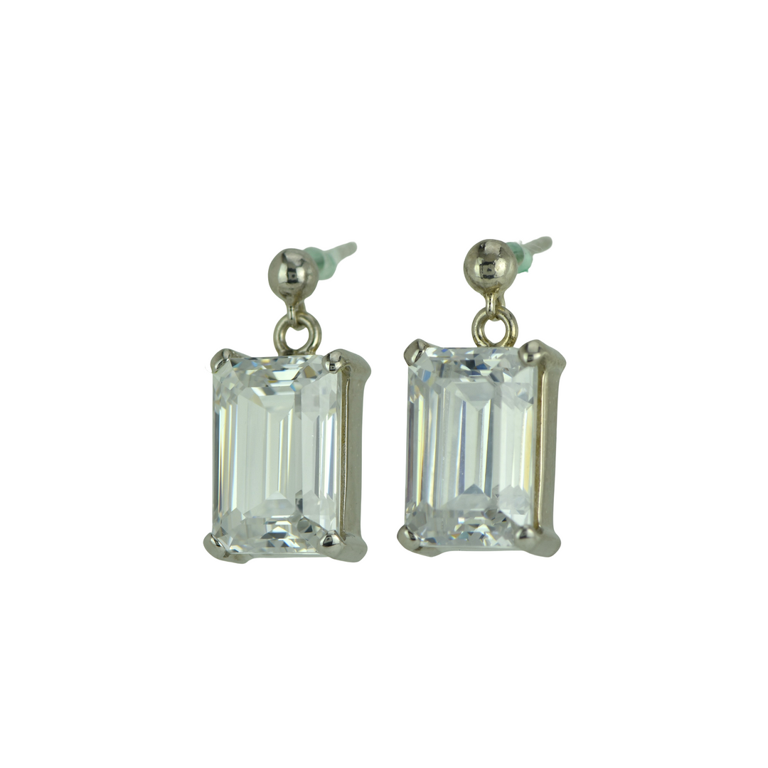 Diamond Simulant Earrings