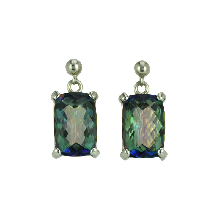 Rainbow Mystic Quartz Earrings