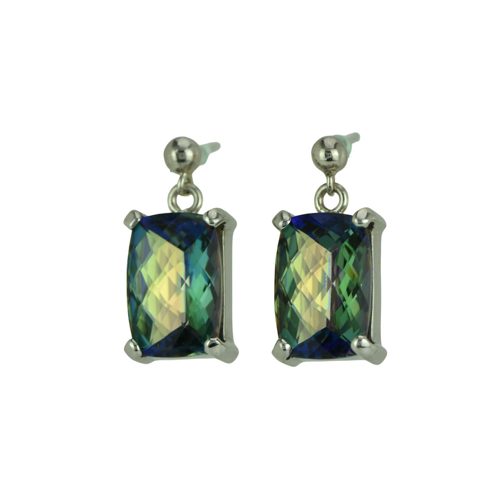 Rainbow Mystic Quartz Earrings