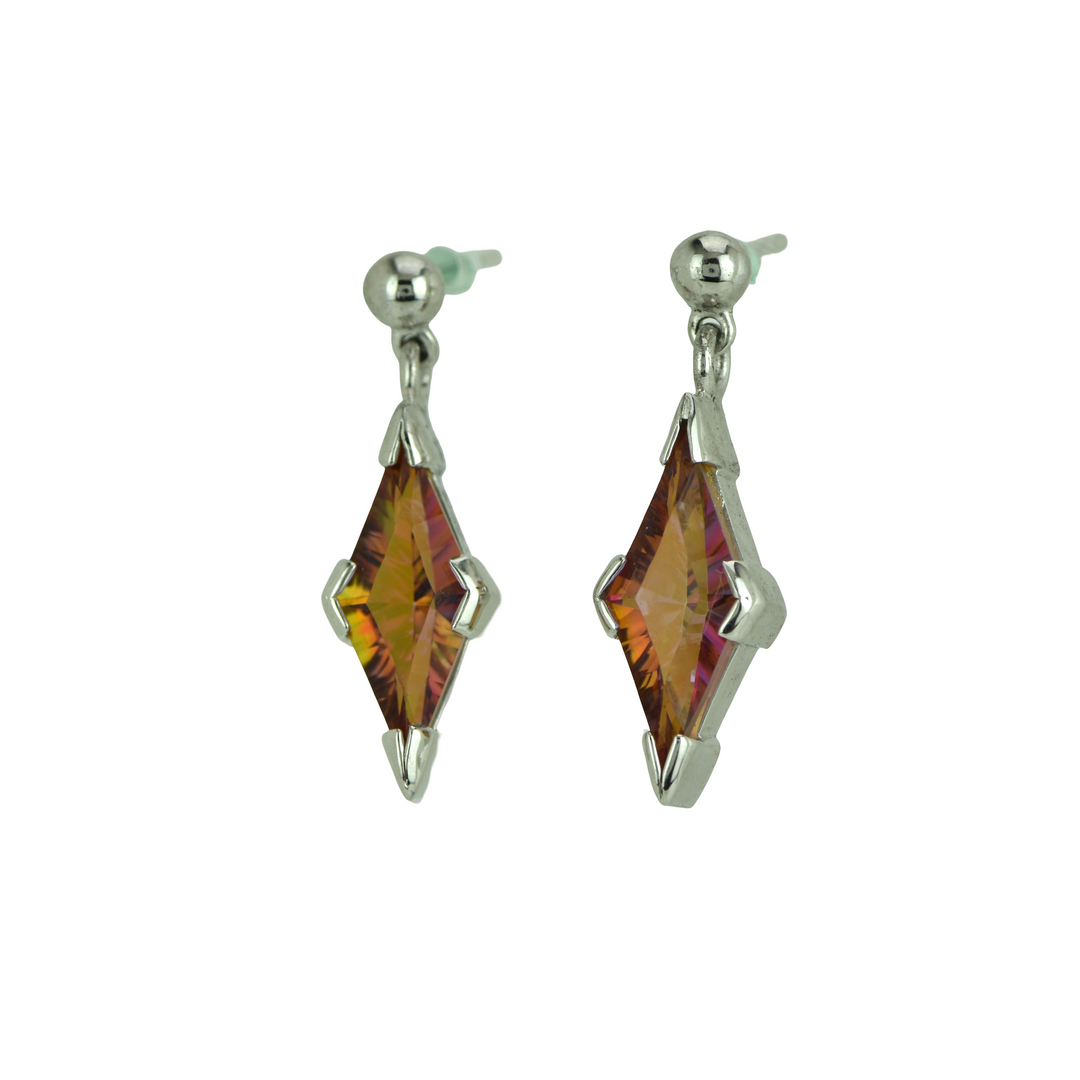 Sunstar Mystic Quartz Earrings