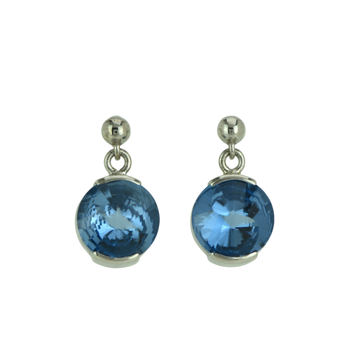 Blue Green Spinel Earrings