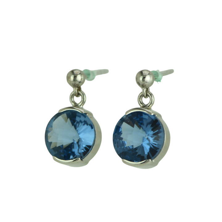 Blue Green Spinel Earrings